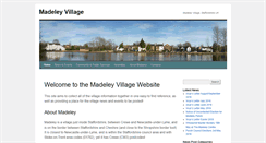 Desktop Screenshot of madeleyvillage.co.uk